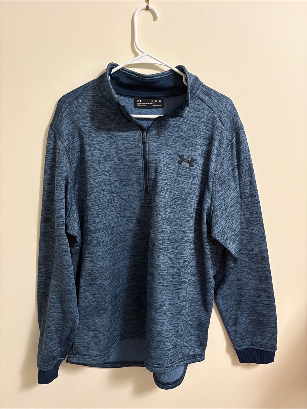 Under Armour Navy Heather 1/4 Zip Training Pullover